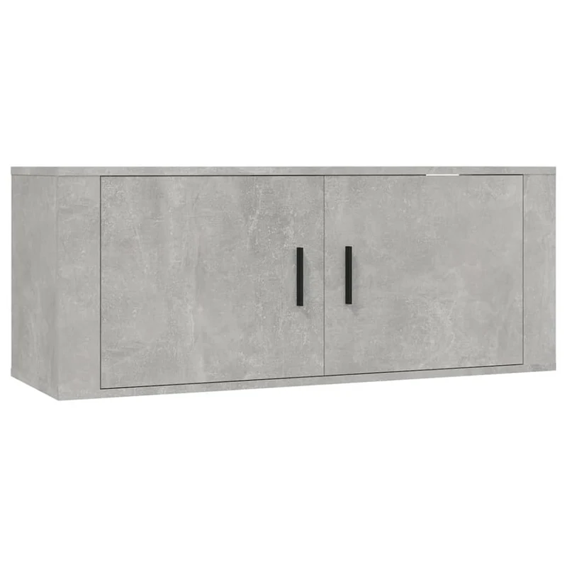 Meubles TV muraux multimédia étagère télévision buffet téléviseur salle à manger salon chambre 3 pièces 100 x 34,5 x 40 cm gris 02_0029034