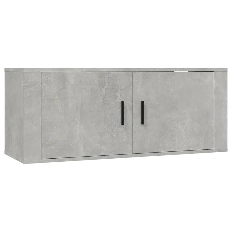 Ensemble de meubles armoire buffet TV télévision salon chambre séjour 7 pièces bois d'ingénierie gris 02_0025169