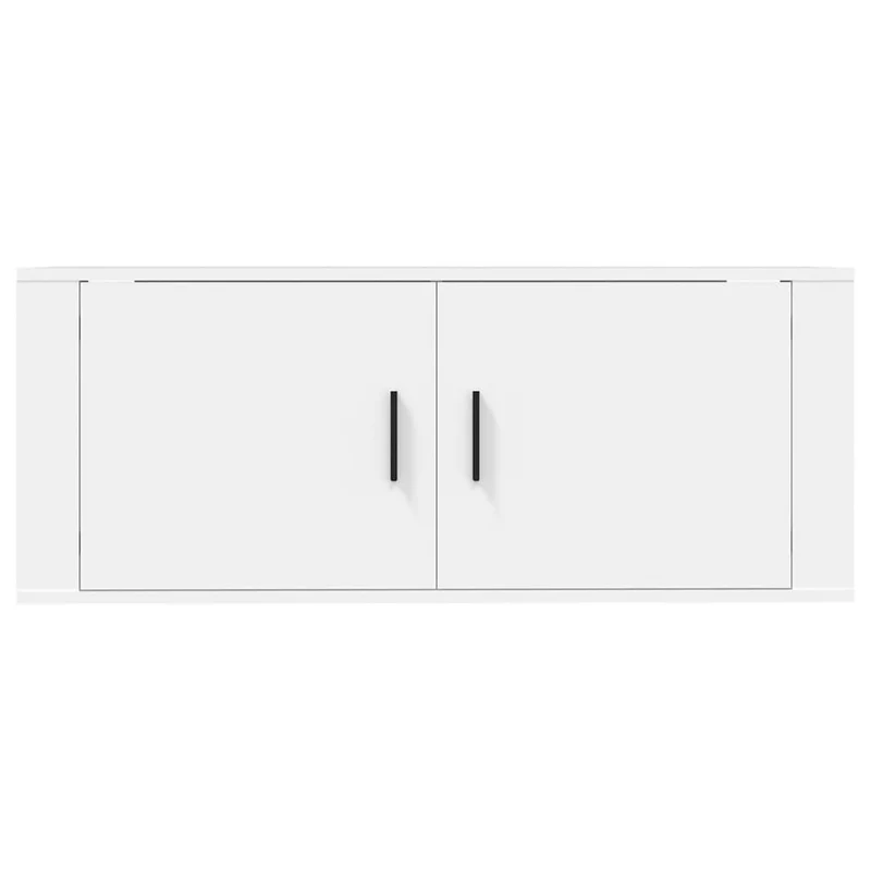 Meuble TV multimédia étagère télévision buffet téléviseur salle à manger salon chambre mural 100 x 34,5 x 40 cm blanc 02_0027740