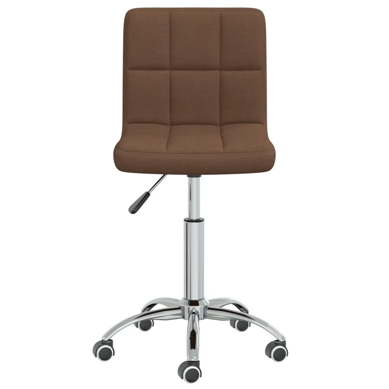 Chaise fauteuil siège pivotante de bureau informatique étude tissu brun 02_0024146