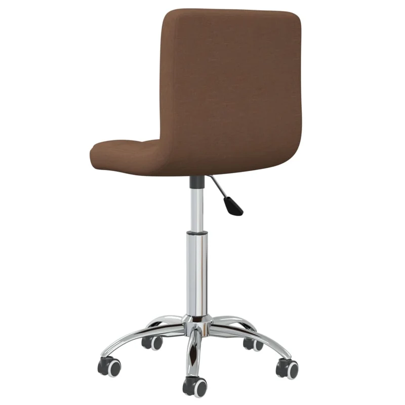Chaise fauteuil siège pivotante de bureau informatique étude tissu brun 02_0024146