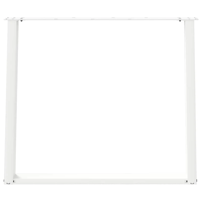 Lot de 2 pieds de table à manger en U design moderne 100 x 73 cm avec patins réglables en acier blanc 02_0057085