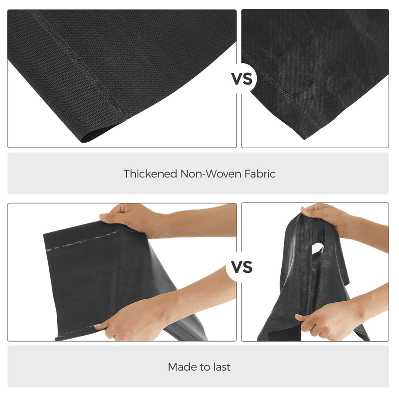 Étagère à chaussures à 4 éniveaux porte-chaussures rangement cadre en métal étagères en tissu non tissé pour entrée chambre salon 45 x 28 x 80 cm noir lsr004b02 12_0002614