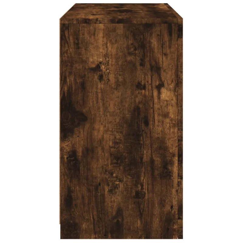 Buffet bahut commode armoire meuble de rangement organisateur cuisine salle de séjour salon avec lumières LED 60,5 x 37 x 67 cm marron 02_0029890