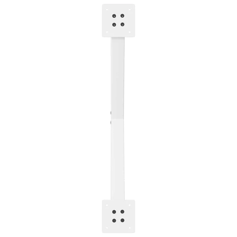 Lot de 2 pieds de table à manger en forme de X 70 x 72 cm robustes avec niveleurs blancs en acier 02_0057190
