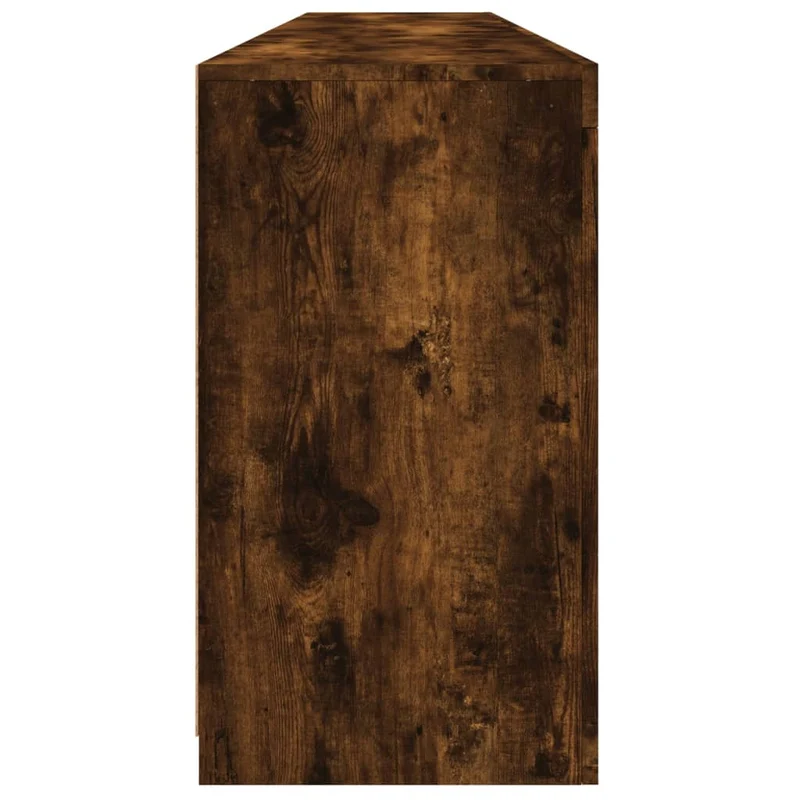 Buffet bahut commode armoire meuble de rangement organisateur cuisine salle de séjour salon avec lumières LED 202 x 37 x 67 cm marron 02_0029879
