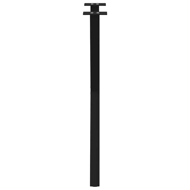 Lot de 2 pieds de table en forme de X réglables 57 x 73 cm utilisation stable moderne en acier noir 02_0057185