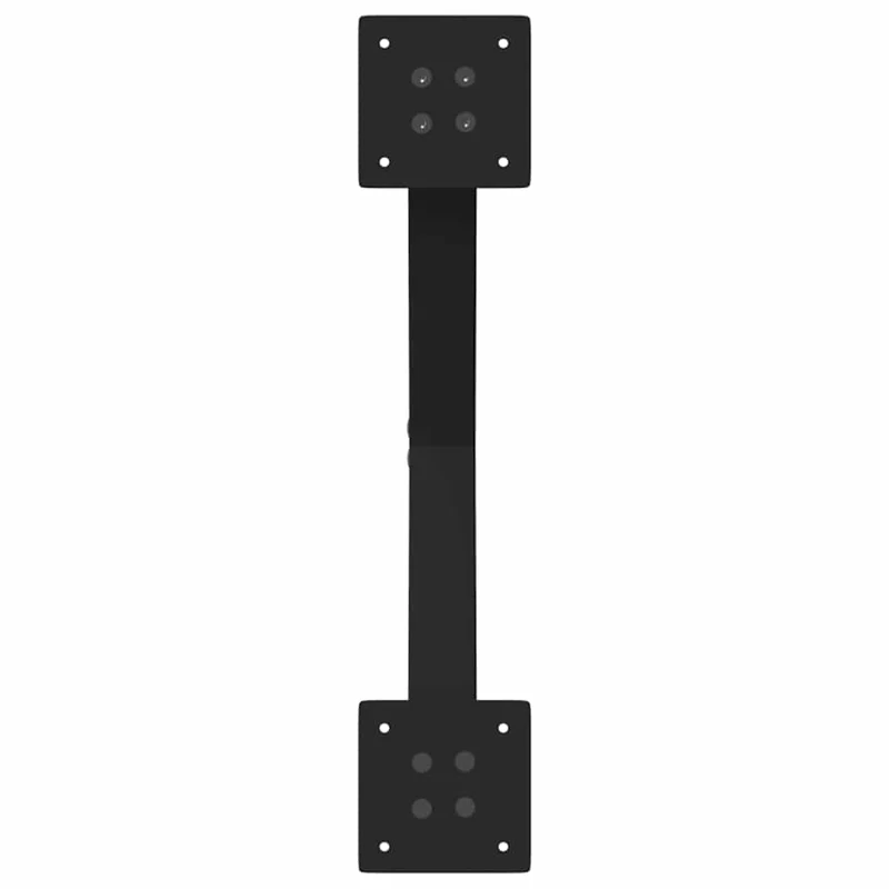 Lot de 2 pieds de table en forme de X réglables 57 x 73 cm utilisation stable moderne en acier noir 02_0057185