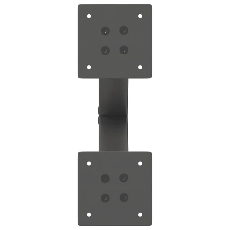 Lot de 2 pieds de table basse en forme de X 37 x 30 cm support robuste avec niveleurs réglables en acier anthracite 02_0057149