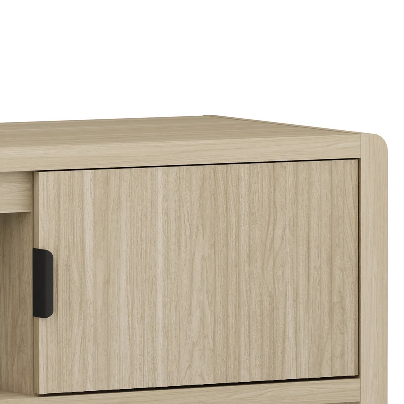 Meuble TV support télévision salon étagère 150 x 40 x 40 cm effet chêne 03_0010081