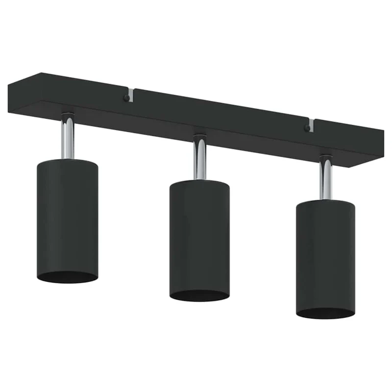 Spot de plafond orientable moderne 38 x 5,5 x 16,5 cm en métal noir 02_0058305