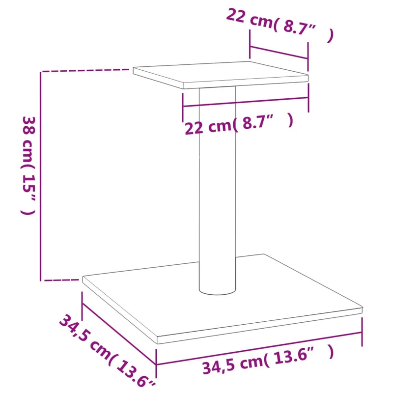 Arbre à chat meuble tour grimper jouet grattage grattoir escalade plateforme avec plate-forme 38 cm crème 02_0022727