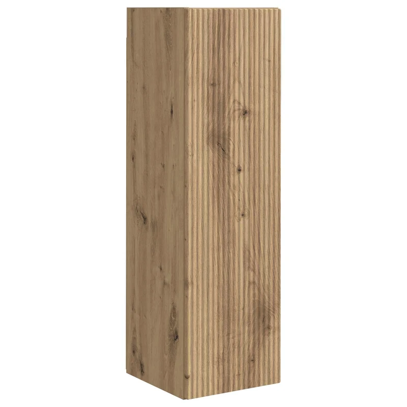 Meuble TV mural moderne organisé gain de place 98 x 31 x 29,5 cm en chêne artisanal 02_0056216