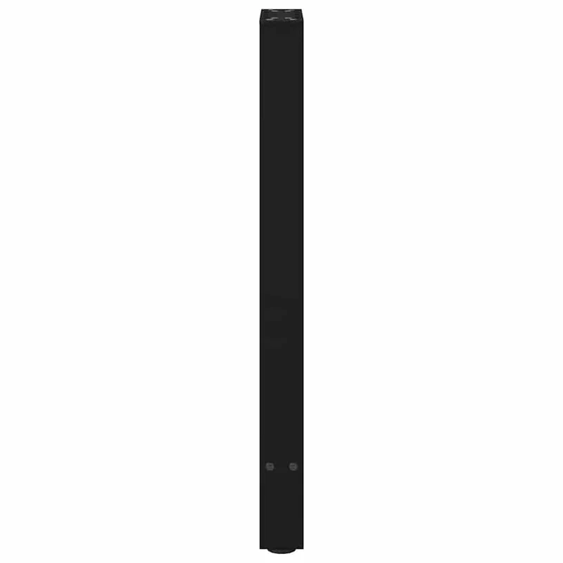 Lot de 2 pieds de console réglables modernes 28 x 73 cm en acier noir 02_0057532