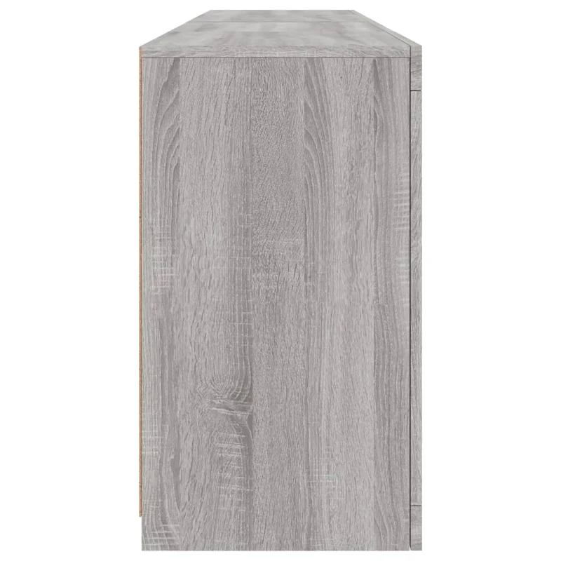Buffet bahut commode armoire meuble de rangement organisateur cuisine salle de séjour salon avec lumières LED sonoma 164 x 37 x 67 cm gris 02_0030060