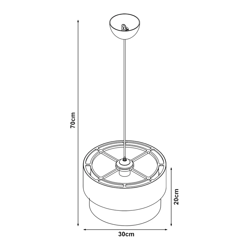 Lampe lampadaire suspension pour enfant motif de planètes blanc 03_0010746