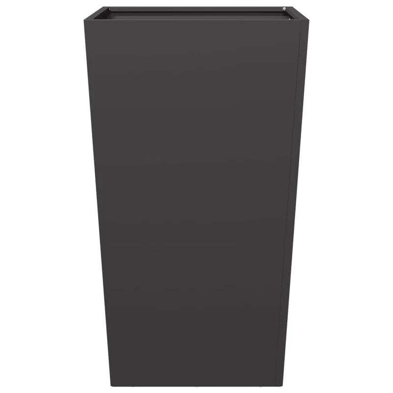 Jardinière bac lit surélevé plantes fleurs jardin terrasses lot de 2 45 x 45 x 75 cm acier noir 02_0038980