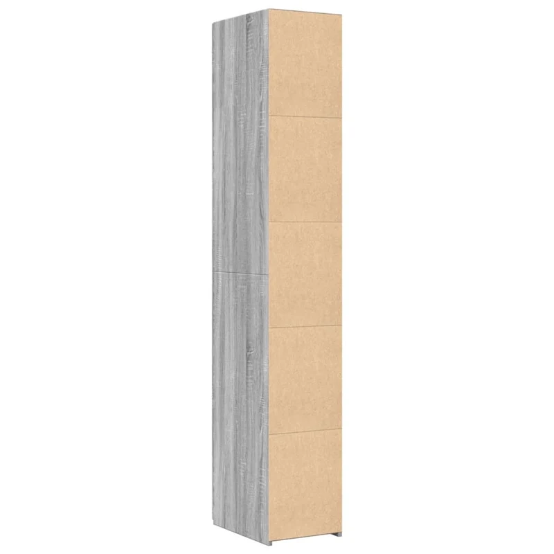 Buffet bahut commode armoire meuble de rangement organisateur cuisine salle de séjour salon haut sonoma 30 x 42,5 x 185 cm bois d'ingénierie gris 02_0035172