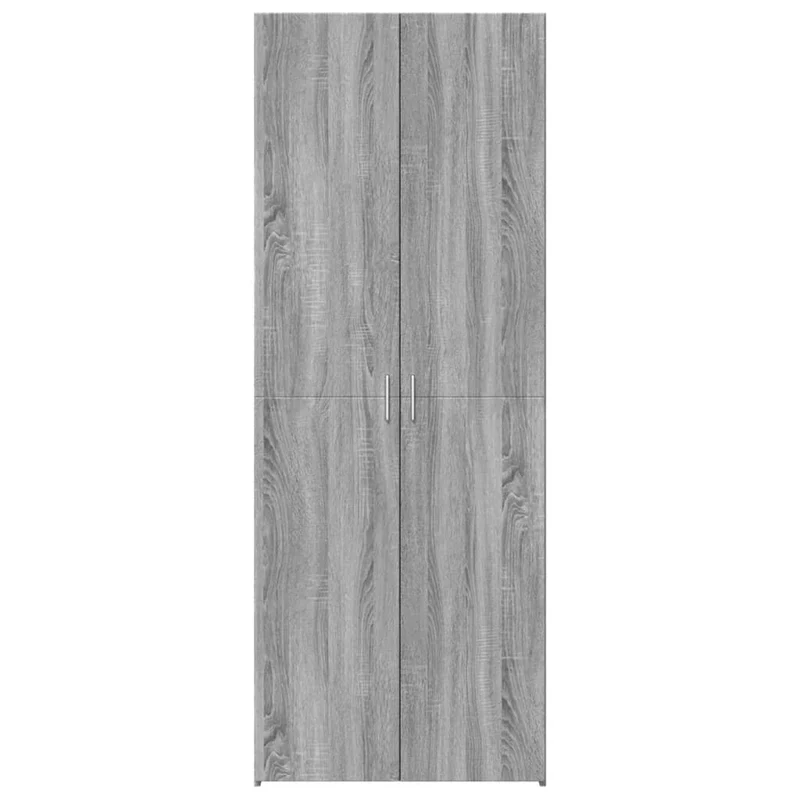 Buffet bahut commode armoire meuble de rangement organisateur cuisine salle de séjour salon haut sonoma 70 x 42,5 x 185 cm bois d'ingénierie gris 02_0035629