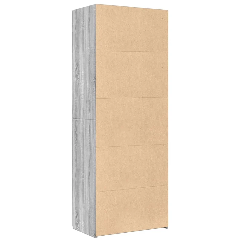 Buffet bahut commode armoire meuble de rangement organisateur cuisine salle de séjour salon haut sonoma 70 x 42,5 x 185 cm bois d'ingénierie gris 02_0035629