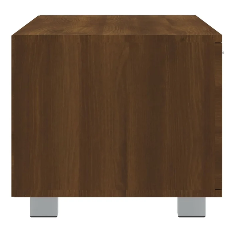 Meuble TV multimédia étagère télévision buffet téléviseur salle à manger salon chambre chêne 140 x 40,5 x 35 cm bois d'ingénierie brun 02_0027168