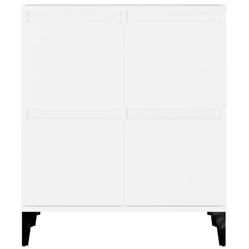 Buffet bahut commode armoire meuble de rangement organisateur cuisine salle de séjour salons 3 pcs 60 x 35 x 70 cm bois d'ingénierie blanc 02_0036991