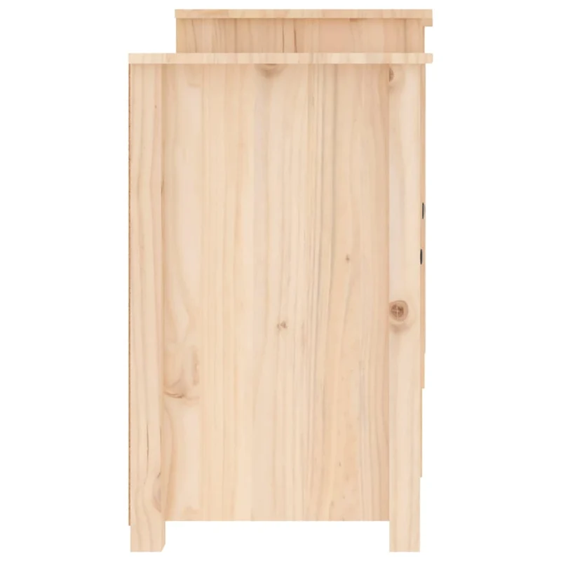Buffet bahut commode armoire meuble de rangement organisateur cuisine salle de séjour salon 164 x 37 x 68 cm bois massif de pin marron 02_0029557