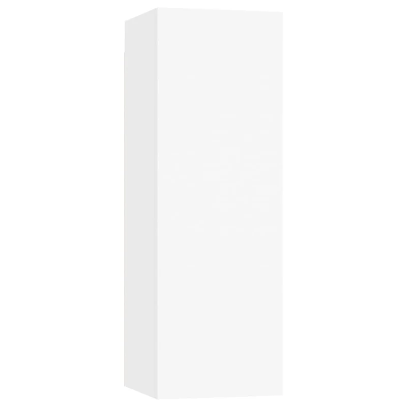 Ensemble de meubles armoire buffet TV télévision salon chambre séjour 3 pièces bois d'ingénierie blanc 02_0024488