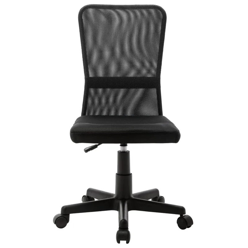 Chaise fauteuil siège de bureau informatique étude 44 x 52 x 100 cm tissu en maille noir 02_0024036
