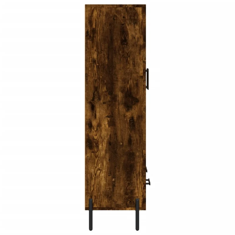 Buffet bahut commode armoire meuble de rangement organisateur cuisine salle de séjour salon haut 69,5 x 31 x 115 cm bois d'ingénierie marron 02_0033399