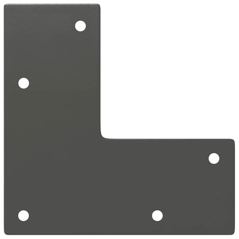 Lot de 4 pieds en épingle à cheveux design moderne pour table basse 42 x 12 x 12 cm en acier massif anthracite 02_0056741