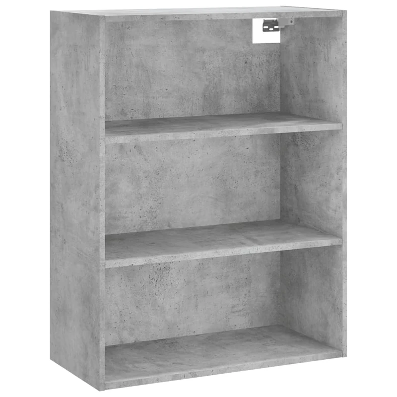 Buffet bahut commode armoire meuble de rangement organisateur cuisine salle de séjour salon haut 69,5 x 34 x 180 cm bois d'ingénierie gris 02_0034677