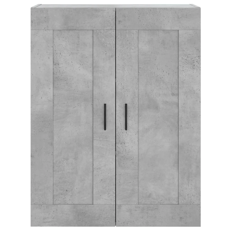 Buffet bahut commode armoire meuble de rangement organisateur cuisine salle de séjour salon haut 69,5 x 34 x 180 cm bois d'ingénierie gris 02_0034549
