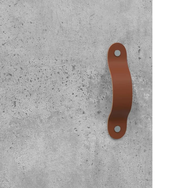 Buffet bahut commode armoire meuble de rangement organisateur cuisine salle de séjour salon haut 69,5 x 34 x 180 cm bois d'ingénierie gris 02_0034652