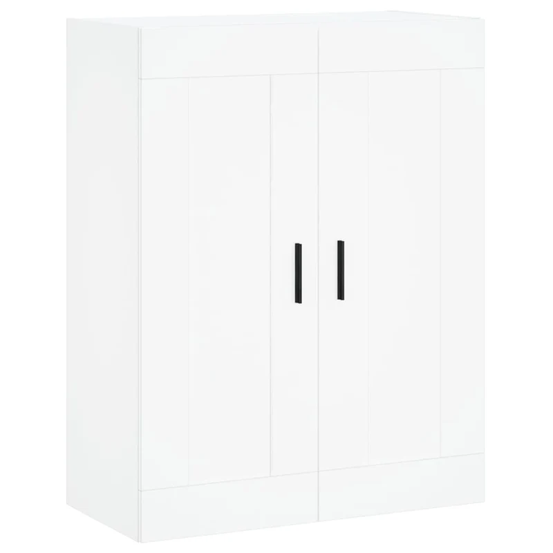 Buffet bahut commode armoire meuble de rangement organisateur cuisine salle de séjour salon haut 69,5 x 34 x 180 cm bois d'ingénierie blanc 02_0032523