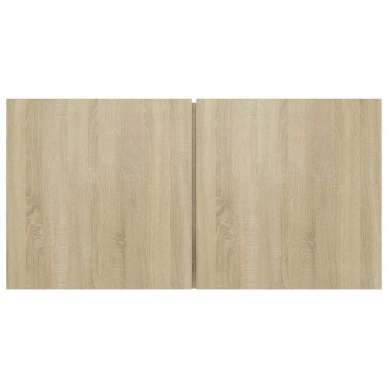Ensemble de meubles armoire buffet TV télévision salon chambre séjour 4 pièces chêne sonoma bois d'ingénierie brun 02_0024814