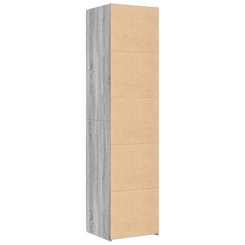 Buffet bahut commode armoire meuble de rangement organisateur cuisine salle de séjour salon haut sonoma 45 x 42,5 x 185 cm bois d'ingénierie gris 02_0035368