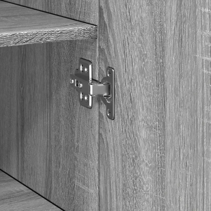 Buffet bahut commode armoire meuble de rangement organisateur cuisine salle de séjour salon haut sonoma 45 x 42,5 x 185 cm bois d'ingénierie gris 02_0035368