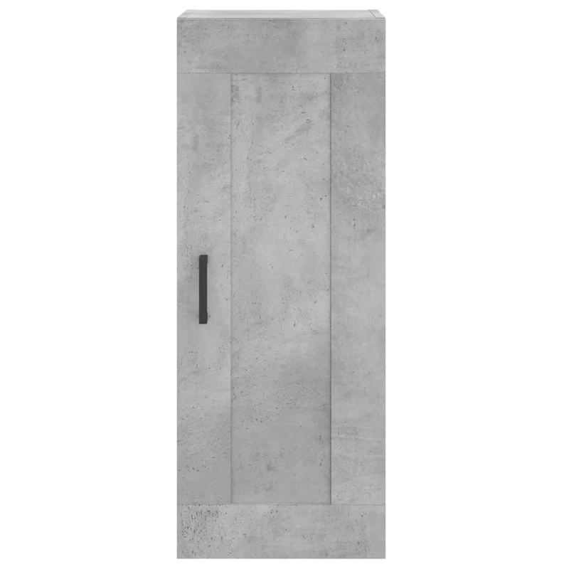 Buffet bahut commode armoire meuble de rangement organisateur cuisine salle de séjour salon haut 34,5 x 34 x 180 cm bois d'ingénierie gris 02_0034346