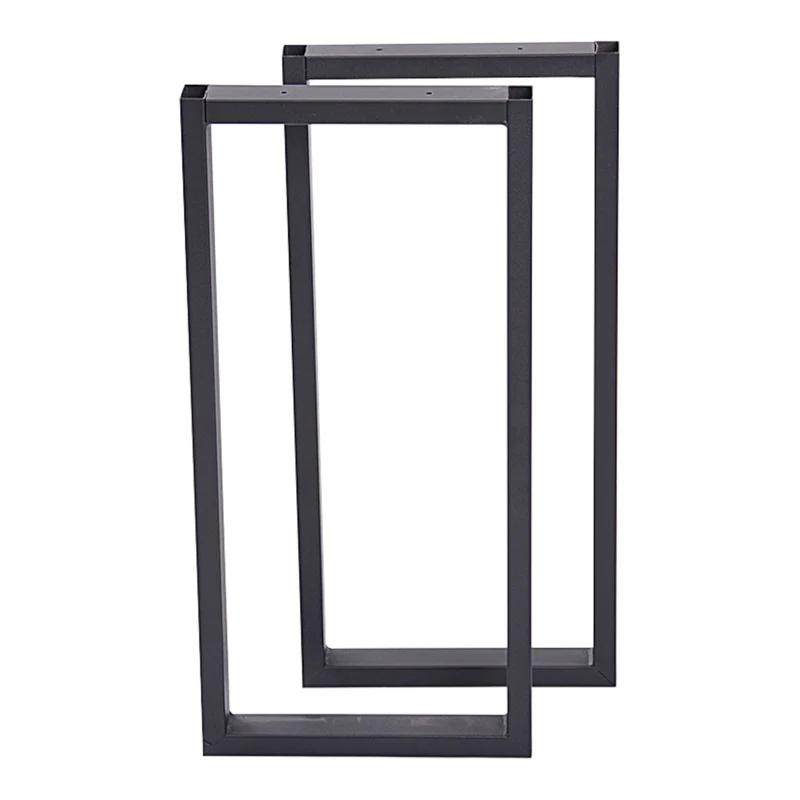 Set de 2 pieds de table rectangulaires en acier 56 x 27 cm 03_0008091