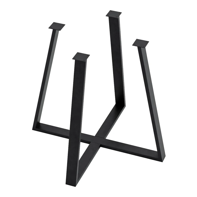 Pied de table pour salle à manger acier 72 x 80 x 80 cm noir 03_0010261