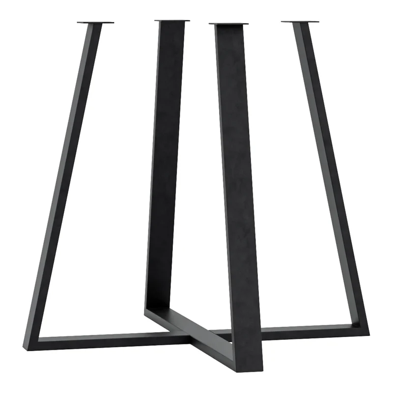 Pied de table pour salle à manger acier 72 x 80 x 80 cm noir 03_0010261