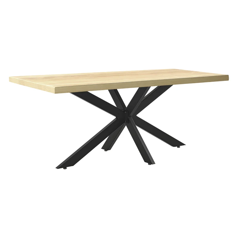 Pied de table acier fer 98 x 58 x 43 cm noir mat 03_0008076