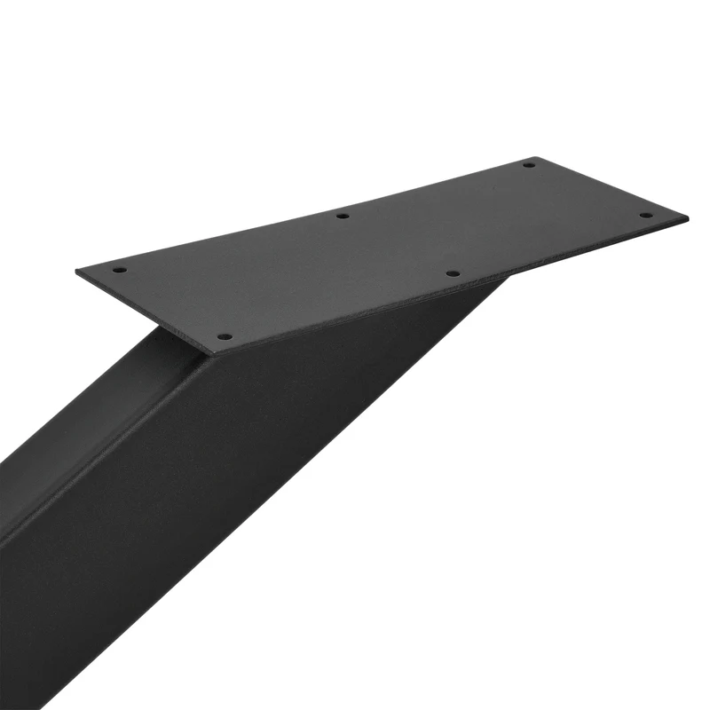 Pied de table acier fer 98 x 58 x 43 cm noir mat 03_0008076