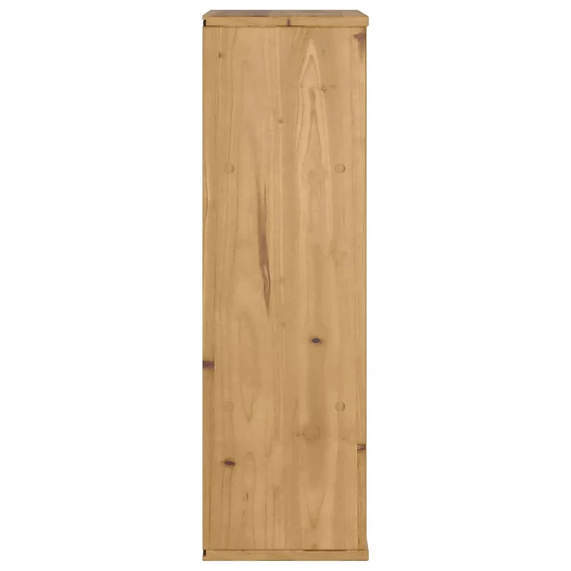 Armoire latérale vintage avec 2 tiroirs et 2 étagères 40 x 24 x 79 cm en bois massif pin 02_0058040