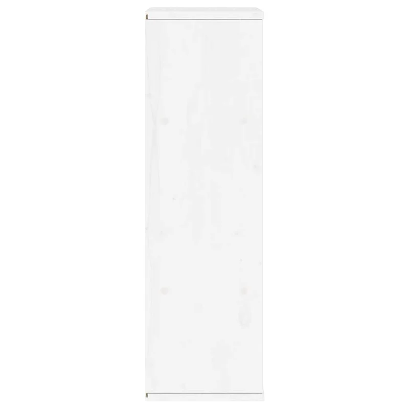 Armoire latérale en bois massif pin 40 x 24 x 79 cm grand espace de rangement style rustique en bois blanc 02_0058045