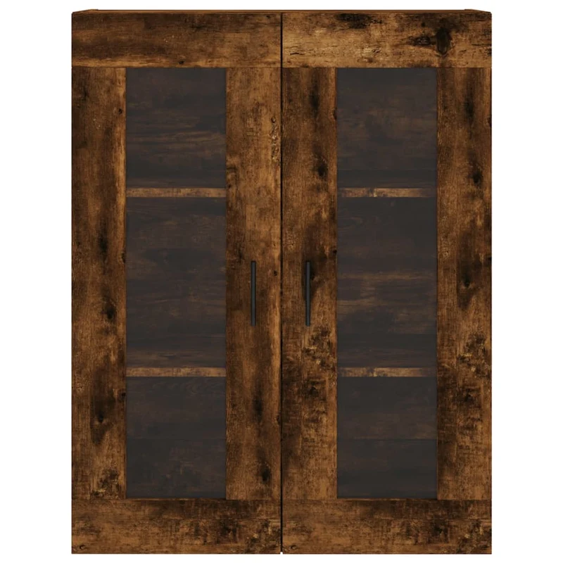 Buffet bahut commode armoire meuble de rangement organisateur cuisine salle de séjour salon haut 69,5 x 34 x 180 cm bois d'ingénierie marron 02_0033540
