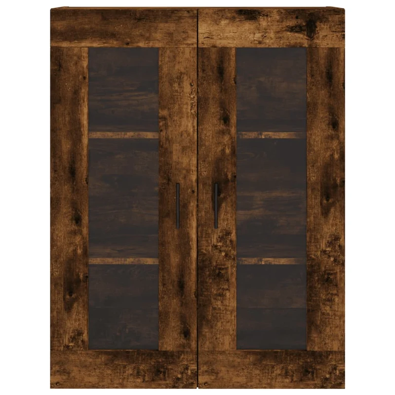 Buffet bahut commode armoire meuble de rangement organisateur cuisine salle de séjour salon haut 69,5 x 34 x 180 cm bois d'ingénierie marron 02_0033505