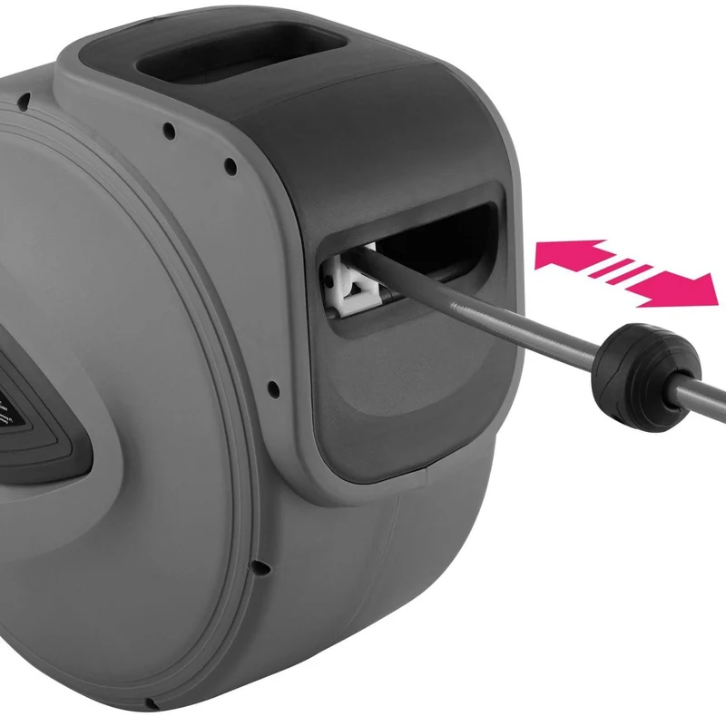 Enrouleur automatique de tuyau d'air comprimé 30 m avec raccord rapide 08_0000258
