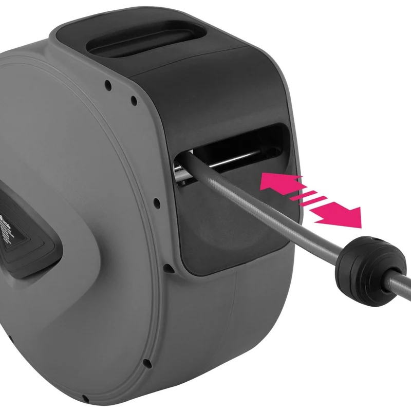 Enrouleur automatique de tuyau d'air comprimé 20 m avec raccord rapide 08_0000257